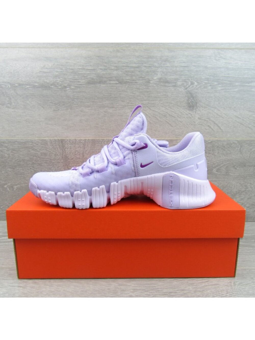 Nike Free Metcon 5 Gym Training Shoes Womens Size 9 Lilac Grape NEW - Picture 3 of 13